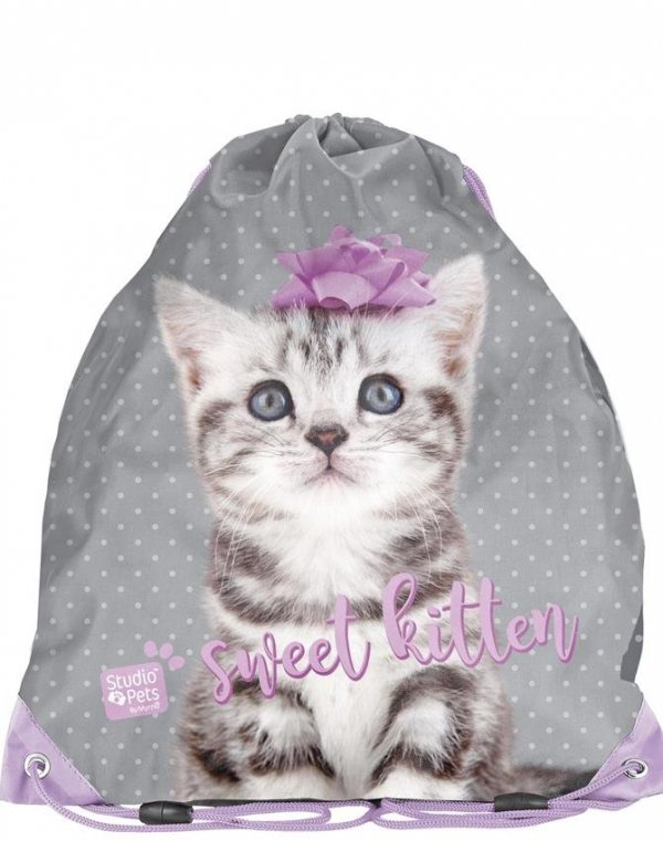 Plecak dla Dziewczynki Szkolny Zestaw z Kotem Kot [PTC-181]