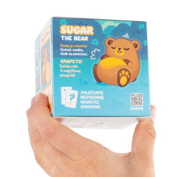 SNAPETS KLOCKI KONSTRUKCYJNE BRĄZOWY MIŚ KIDEA DERFORM