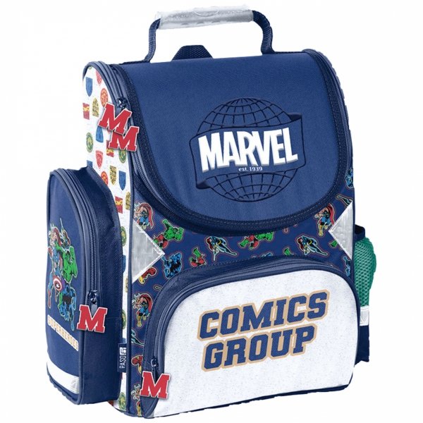 TORNISTER MARVEL COMICS SZKOLNY DLA CHŁOPAKA AVENGERS ZESTAW 3 ele. PASO
