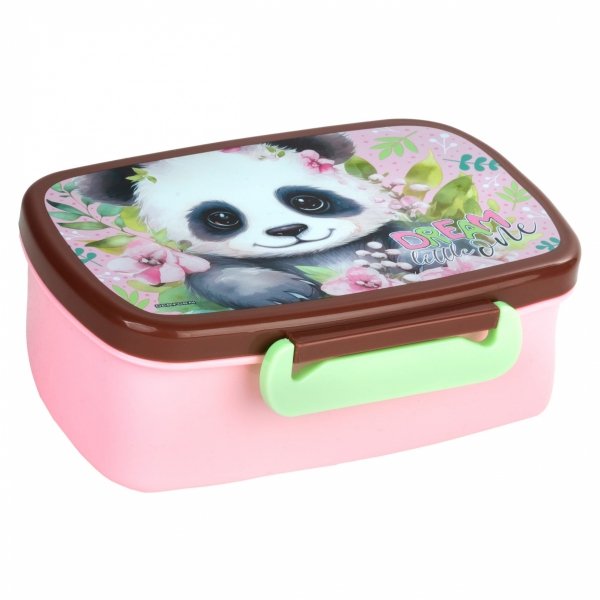 PANDA PLECAK z MISIEM DLA UCZENNIC SZKOLNY DZIEWCZĘCY DO 1 KLASY ZESTAW 5el