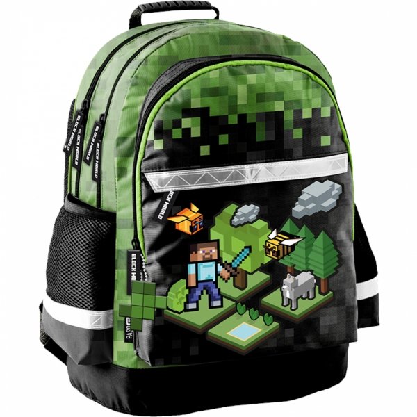 Zestaw 5ele. Szkolny Plecak Piksele chłopięcy Minecraft [PP23XL-116]