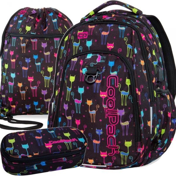 Nowatorski Plecak Cp CoolPack Cats dla Nastolatki [B18046]