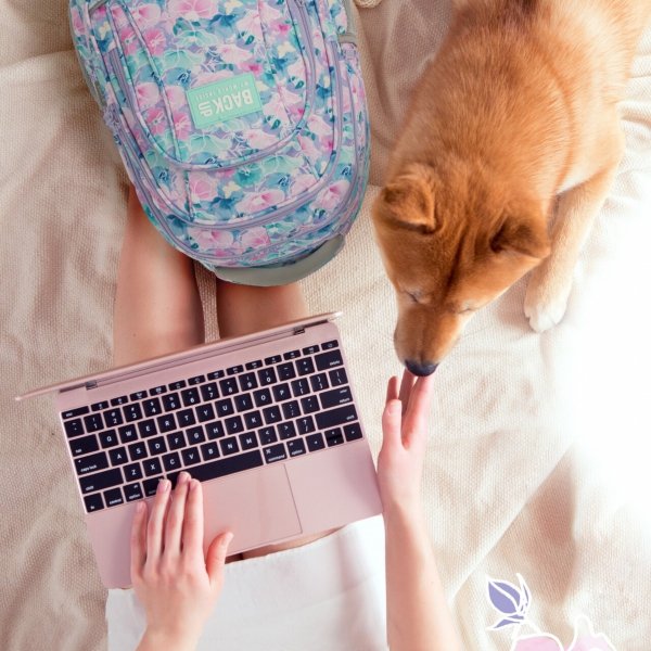 PLECAK KWIATY BACKUP DERFORM DO SZKOŁY MŁODZIEŻOWY PASTELOWY KOMPLET 5 ele.
