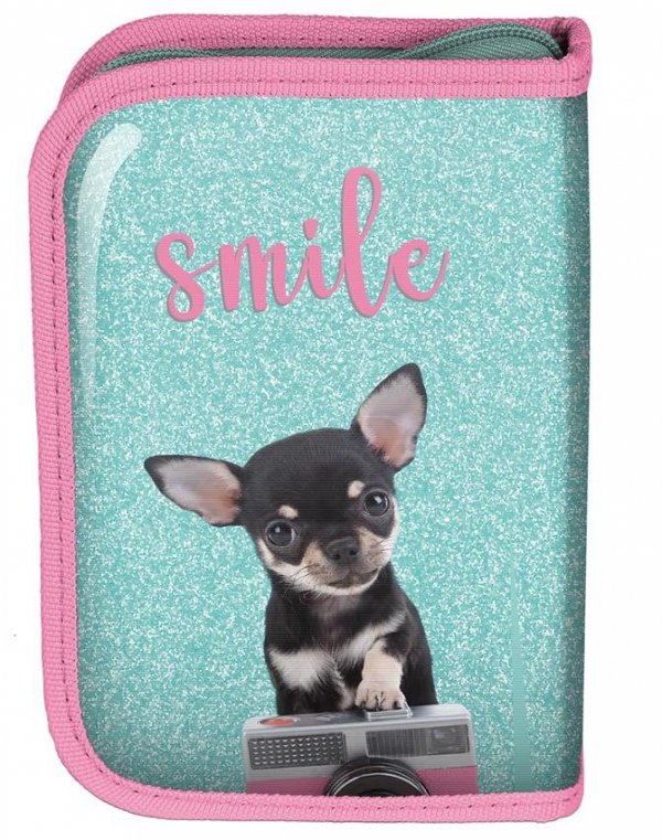 Plecak Szkolny z Pieskiem Chihuahua dla Dziewczyny Komplet [PTE-090]