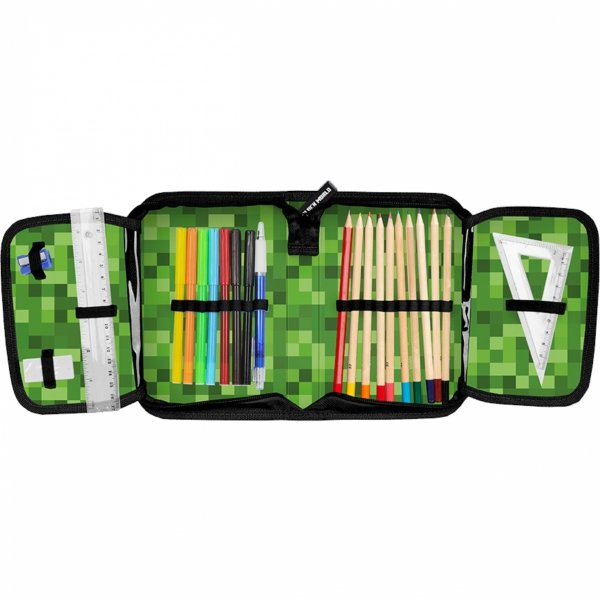 Komplet Minecraft Szkolny Plecak na Kółkach Gamer Paso [PP23XL-997]