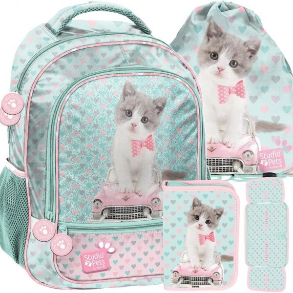 Szkolny Plecak dla Dziewczynki w Koty Kotek [PET-260]