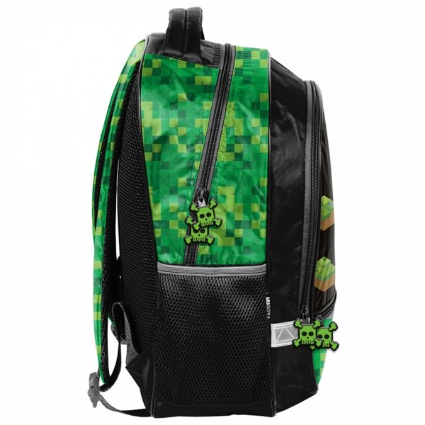 KOMPLET 3w1 PLECAK MINECRAFT SZKOLNY GAMING GAMER DO 1 KLASY DLA CHŁOPAKA