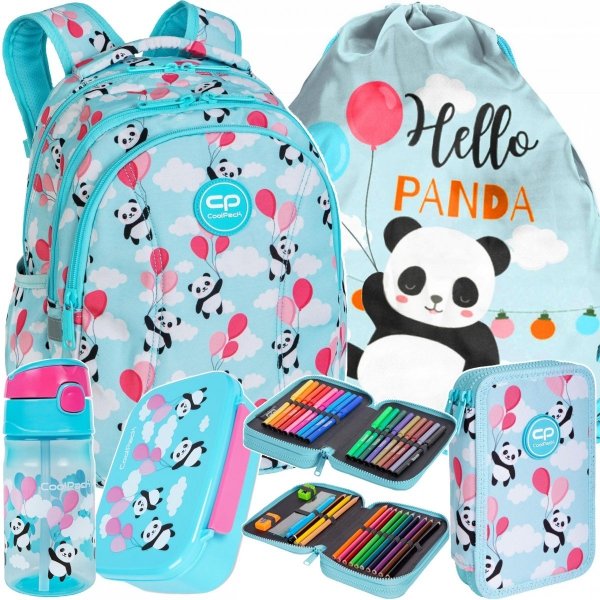 Plecak Cp Coolpack Zestaw 5w1 Panda Ballons Pandy [E48548 ]