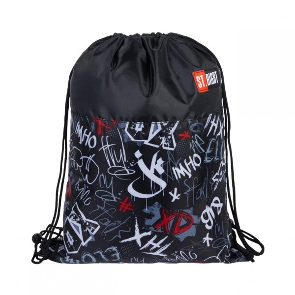 3w1 Komplet Plecak Graffiti XD Graffiti St.Right Szkolny Młodzieżowy [BP2]