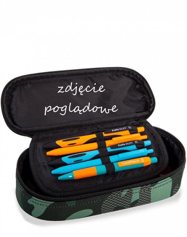 Czarny Cp CoolPack Plecak Młodzieżowy z Naszywkami [B24055]