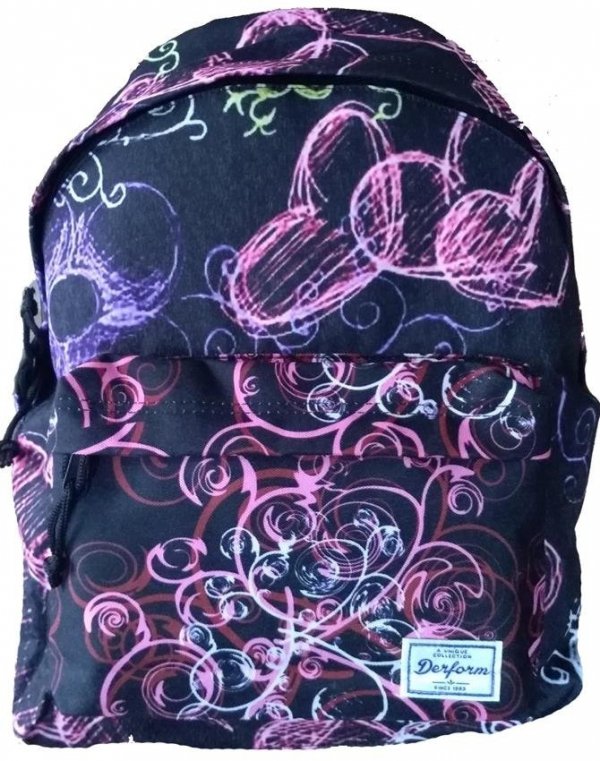 Plecak Vintage Młodzieżowy Szkolny dla Dziewczynki [16J 14]