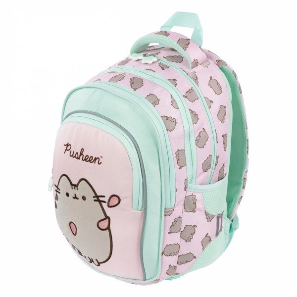PUSHEEN PINK KOMPLET 5w1 MAJEWSKI DLA DZIEWCZYNEK PLECAK KOT KOTKI