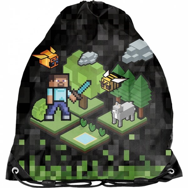 Komplet Minecraft Szkolny Plecak na Kółkach Gamer Paso [PP23XL-997]
