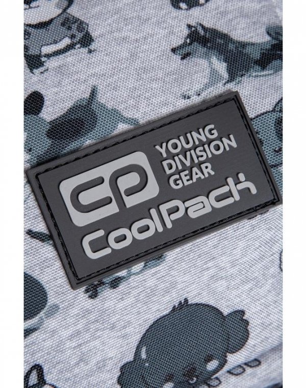 Plecak CoolPack Szkolny CP w Pieski Szary Młodzieżowy Patio Doggies [C03180]