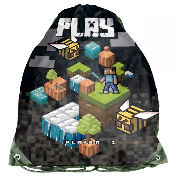 Nowoczesny Plecak Minecraft Paso Szkolny dla Chłopaka [PP21GM-090]