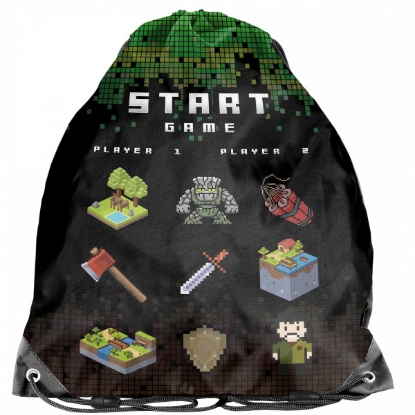 Minecraft Plecak Piksele dla chłopców z Podstawówki Zestaw Paso [PP23CR-116]