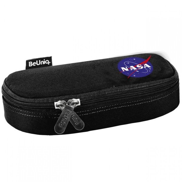 Nasa Czarny Plecak Młodzieżowy BeUniq Szkolny dla Chłopaka [NASA21-2705]