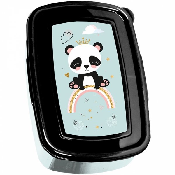 PANDA PLECAK NA KÓŁKACH Z MISIEM DLA DZIEWCZYNEK SZKOLNY ZESTAW 5 elem.