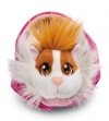 NICI 61333 Maskotka świnka morska karmelowo-biała 12cm w koszyku różowym
