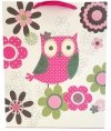Torebka ozdobna prezentowa sowy 1143C 18x23x10cm p12, mix cena za 1 szt