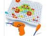 Edukacyjna Układanka,Puzzle,Klocki Kreatywna Mozaika, Wkrętarka 151 El Zestaw Konstrukcyjny - DK