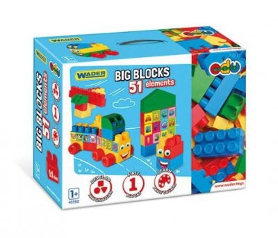 Wader Klocki 51 elementów Big Blocks