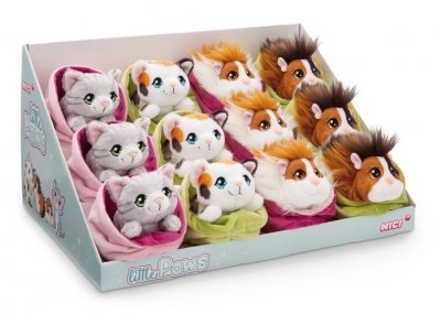 NICI 61330-460 Asortyment Pluszowe zwierzątko Little Paws 12cm 4 wzory p12 mix cena za 1 szt