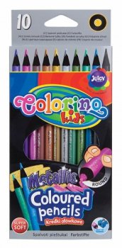 Kredki 10kol metalic COLORINO kids 34678 p12