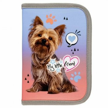 PROMO Piórnik dwuklapkowy bez wyposażenia ST.RIGHT PC3 My Little Friend grey York