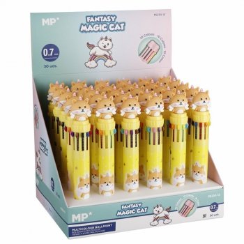 Długopis wielokolorowy Fantasy - Magiczny Kotek 0.7mm 10 kolorów p30 cena za 1 szt