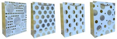 Torebka ozdobna prezentowa 26x32x10cm JP 630B mix cena za 1 szt