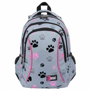 PROMO Plecak 3 komorowy STRIGHT BP-26 Paws
