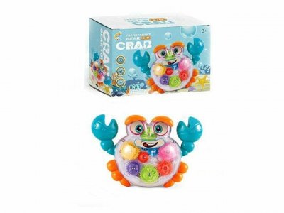 Krab z trybikami na baterie światło, dźwięk BZ9794