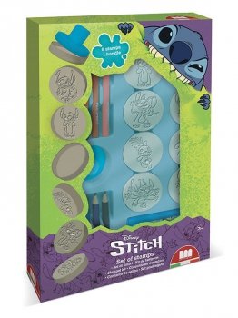 Pieczątki Stitch 8 szt + pisaki 56134 Multiprint
