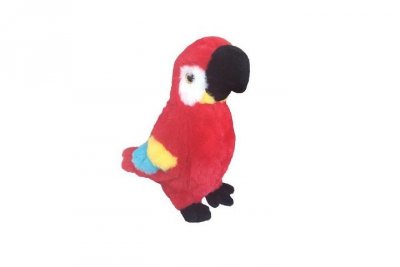 BEPPE Papuga Ara 20cm czerwona z dźw 13743 17871