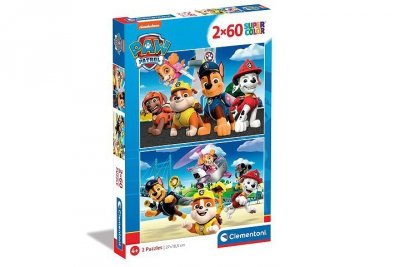 CLEMENTONI - PUZZLE CLE puzzle 2x60 SuperKolor Psi Patrol 21623