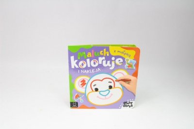 AKSJOMAT Gruby obrys Maluch koloruje i nakl.z małpką 37217