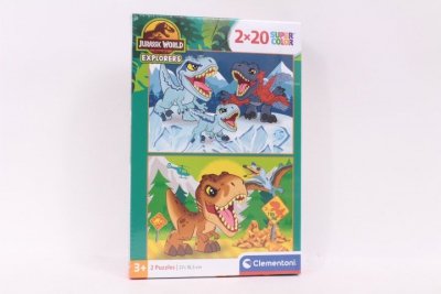 CLEMENTONI - PUZZLE CLE puzzle 2x20 SuperKolor JurassicWorld 24810
