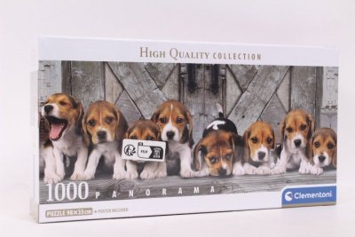 CLEMENTONI - PUZZLE CLE puzzle 1000 Panorama Compact Beagles 39869
