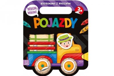 AKSJOMAT Wrum, wrum! Pojazdy kolorowanka z naklejk.38771