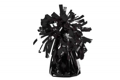 PARTYDECO Ciężarek do balonów foliowy czarny A4 45575