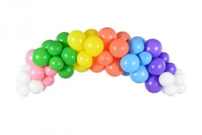 PARTYDECO Girlanda balonowa-Tęcza 200cm A60 75952