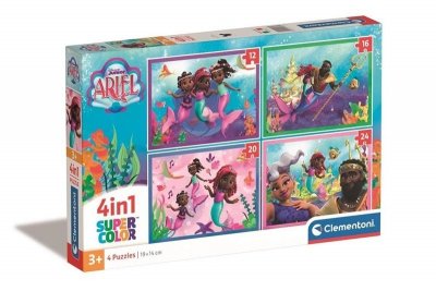 CLEMENTONI - PUZZLE CLE puzzle 4w1 Disney Arielka 21533