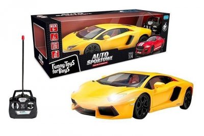 ARTYK Auto sportowe RC żółte ToysForBoys 142758
