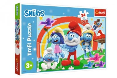 TREFL PUZZLE MAXI 24 Smerfny dzień/The Smurfs 14374