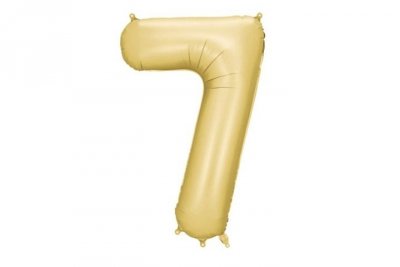PARTYDECO Balon fol.Cyfra 7 86cm złoty mat 82861
