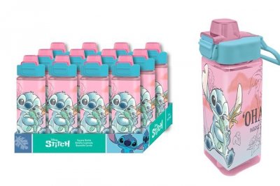 KIDS EUROSWAN HISZPANIA Stitch bidon kwadratowy 500ml 43402