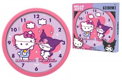 KIDS EUROSWAN HISZPANIA Hello Kitty zegar ścienny HK50199 91585
