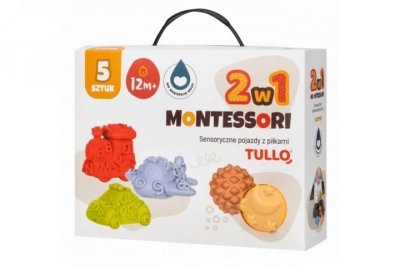 TULLO Sensoryczne pojazdy piłeczki sensor.5szt 74989