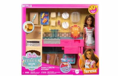 MATTEL Barbie Teresa zestaw kuchnia z lalką JCT06 /4